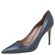 Pre-owned Leather heels Gucci Vintage , Blue , Dames