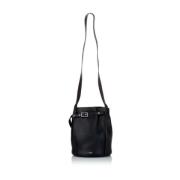 Pre-owned Leather shoulder-bags Celine Vintage , Black , Dames