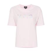 Roze T-shirt Rechte Snit A.p.c. , Pink , Dames