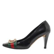 Pre-owned Leather heels Gucci Vintage , Black , Dames