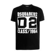 T-shirt met logo print Dsquared2 , Black , Heren