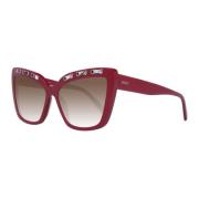 Stijlvolle Bourgondische Dames Zonnebril Emilio Pucci , Red , Dames