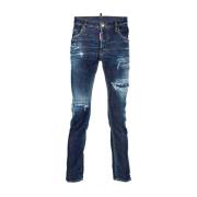 Super Twinky Jeans met verweerde details Dsquared2 , Blue , Heren