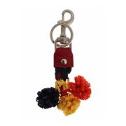 Multicolor Raffia Leren Sleutelhanger Dolce & Gabbana , Multicolor , D...