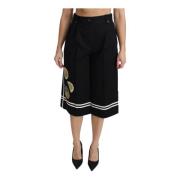 Zwarte broek met citroenversieringen en hoge taille Dolce & Gabbana , ...