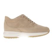 Tijdloze Iconische Sneakers Hogan , Beige , Dames