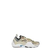 Zwarte en gouden tech materiaal sneakers Lanvin , Beige , Heren