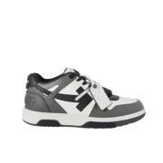 Hybride Lage Sneakers in Grijs Wit Zwart Off White , Gray , Heren