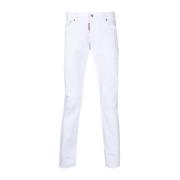 Slim Fit Jeans in het wit Dsquared2 , White , Heren