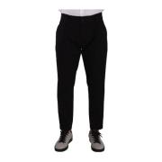 Zwarte Katoenen Stretch Chinos Broek Jeans Dolce & Gabbana , Black , H...