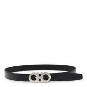 Blauwe Riem met Stijl Salvatore Ferragamo , Black , Heren