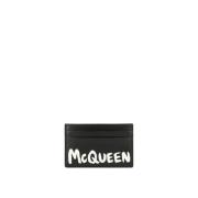 Graffiti Pasjeshouder van McQueen Alexander McQueen , Black , Heren