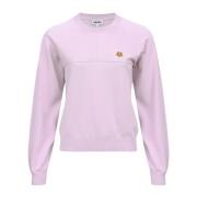 Logo Tiger Patch Sweater Kenzo , Pink , Dames