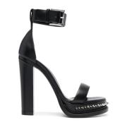 Spike Sole Sandalen Alexander McQueen , Black , Dames