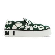 Katoenen Slip-On Sneakers Marni , Green , Heren