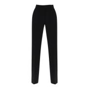 Rechte Pijp Crepe Cady Broek Tory Burch , Black , Dames