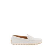 City Gommino Leren Loafers Tod's , White , Dames