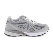 USA 990v4 Sneakers met Suède en Mesh New Balance , Gray , Heren