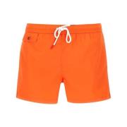 Levendige Oranje Heren Zwembroek met Geborduurd Logo Kiton , Orange , ...