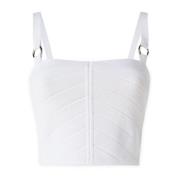 Mouwloze Top Del Core , White , Dames