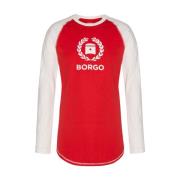 Siracusa Longlap Rood T-shirt Borgo , Red , Heren