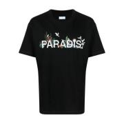 Zwarte T-shirts en Polos 3.Paradis , Black , Heren