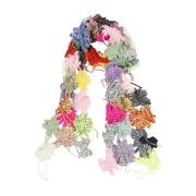 Handgemaakt Gehaakt Bloemen Sjaal Cavia , Multicolor , Dames