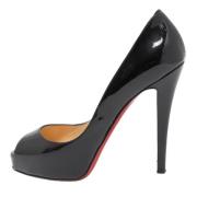 Pre-owned Leather heels Christian Louboutin Pre-owned , Black , Dames