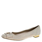 Pre-owned Canvas flats Louis Vuitton Vintage , Beige , Dames