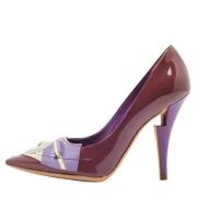 Pre-owned Fabric heels Louis Vuitton Vintage , Purple , Dames