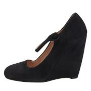 Pre-owned Suede heels Miu Miu Pre-owned , Black , Dames