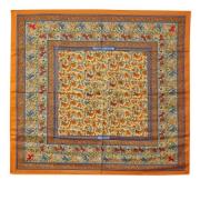 Pre-owned Silk scarves Hermès Vintage , Orange , Dames