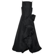 Pre-owned Silk dresses Carolina Herrera Pre-owned , Black , Dames