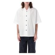 Witte Bowling Shirt Jil Sander , White , Heren