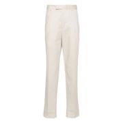 Slim Fit Katoenen Broek Ermenegildo Zegna , Beige , Heren