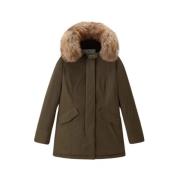 Luxe Arctische Wasbeer Parka Woolrich , Green , Dames