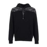 Heren Katoenen Hoodie Marcelo Burlon , Black , Heren