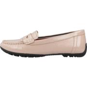 Stijlvolle Dames Loafers Geox , Beige , Dames