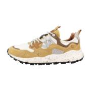 Stijlvolle Casual Heren Sneakers Flower Mountain , Brown , Heren