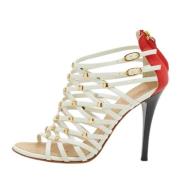 Pre-owned Leather sandals Giuseppe Zanotti Pre-owned , White , Dames