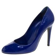 Pre-owned Leather heels Sergio Rossi Pre-owned , Blue , Dames