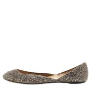 Pre-owned Satin flats Valentino Vintage , Gray , Dames