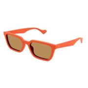 Stijlvolle zonnebril om je look te versterken Gucci , Orange , Unisex