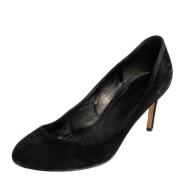 Pre-owned Suede heels Gucci Vintage , Black , Dames