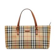 Pre-owned Canvas handbags Burberry Vintage , Brown , Dames