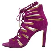 Pre-owned Suede sandals Jimmy Choo Pre-owned , Purple , Dames