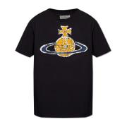 Tijdmachine bedrukt T-shirt Vivienne Westwood , Black , Heren