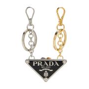 Set van twee logo sleutelhangers Prada , Gray , Dames