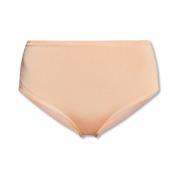 Geribbelde slips Balmain , Beige , Dames