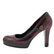 Pre-owned Leather heels Gucci Vintage , Black , Dames